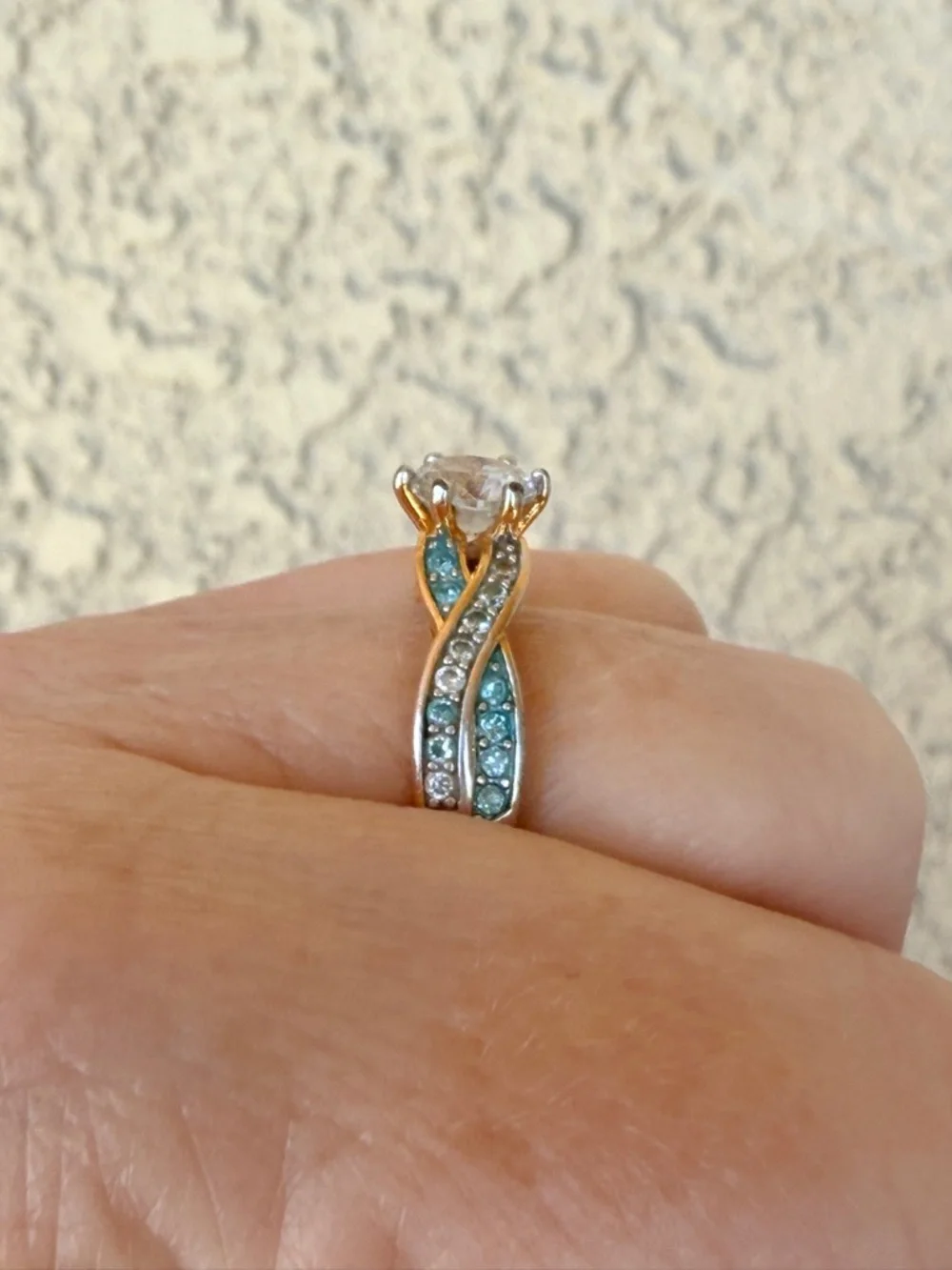 Danbury Mint Birthstone Swirl Personalized Ring